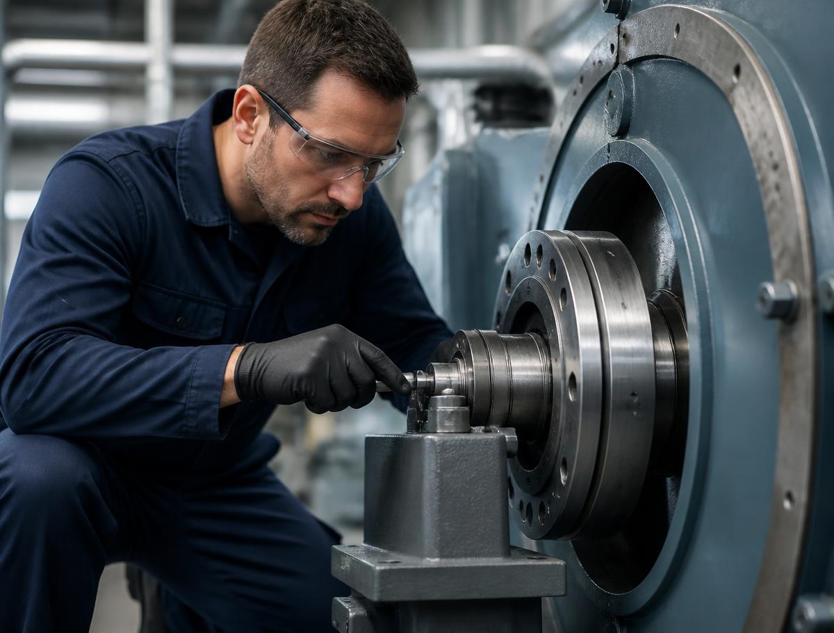 Technicians inspecting FRP and RTR industrial piping systems